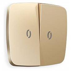Клавиши для выключателя двухклавишного c подсветкой ambrella volt quant op6040